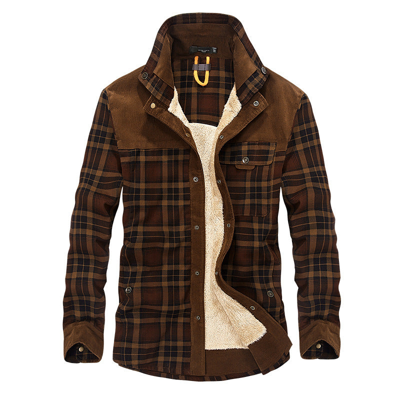 Men's Arctic Shield Warm Fleece Plaid Jacket- Your Ultimate Winter Defender