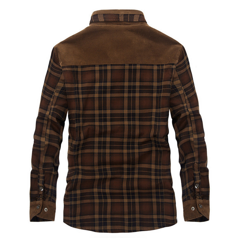 Men's Arctic Shield Warm Fleece Plaid Jacket- Your Ultimate Winter Defender