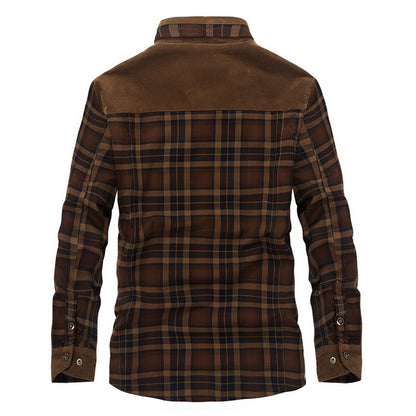 Men's Arctic Shield Warm Fleece Plaid Jacket- Your Ultimate Winter Defender