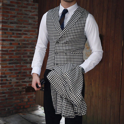 Men's Houndstooth Blazer and Houndstooth Vest