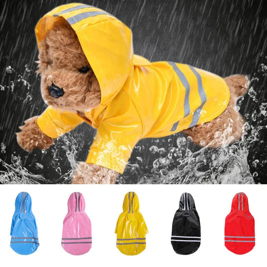 Dog Clothes Hooded Raincoats