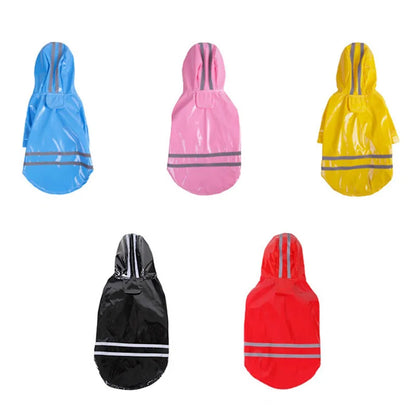 Dog Clothes Hooded Raincoats