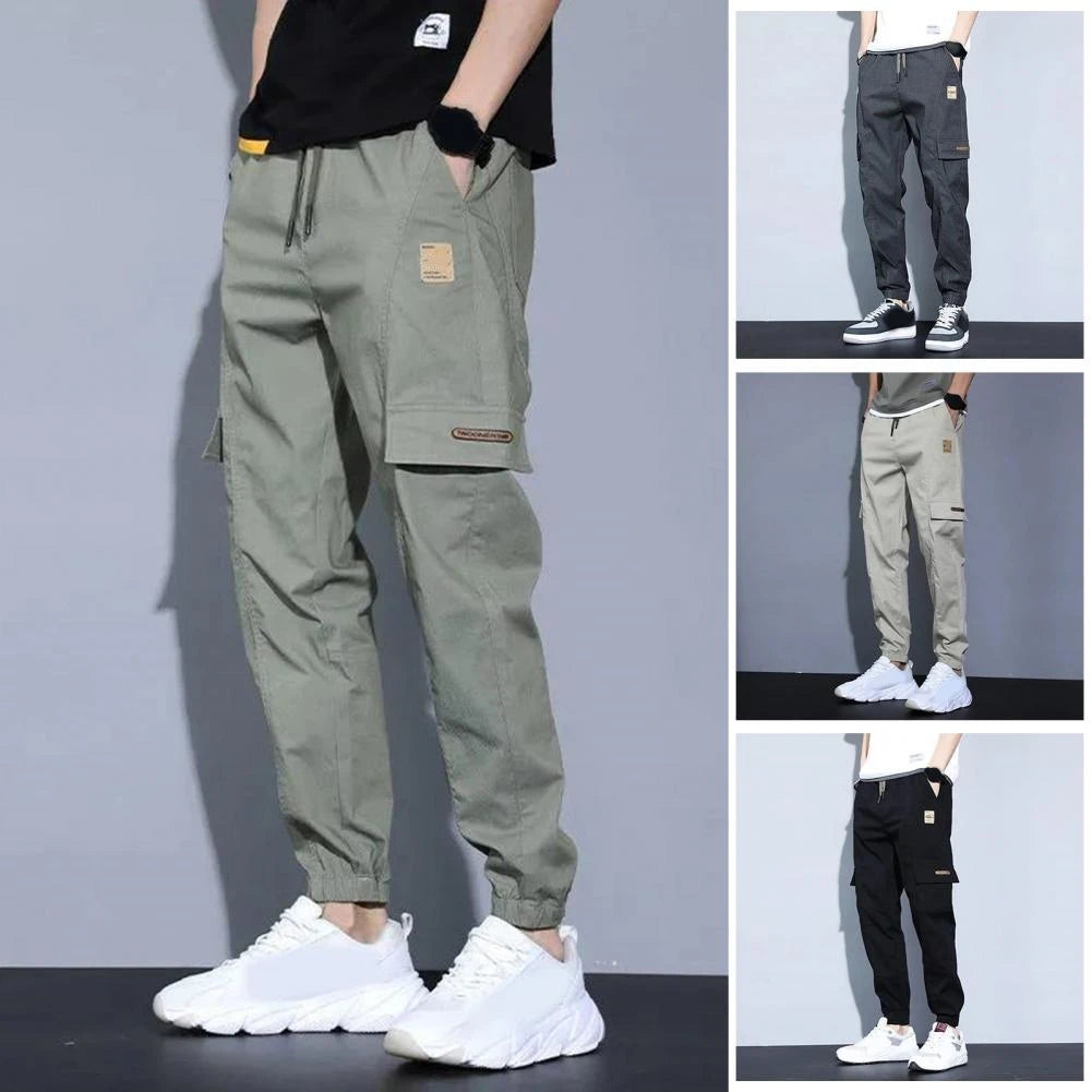 New Men Cargo Pants Wear-resistant Jogger Trousers Simple Clothes