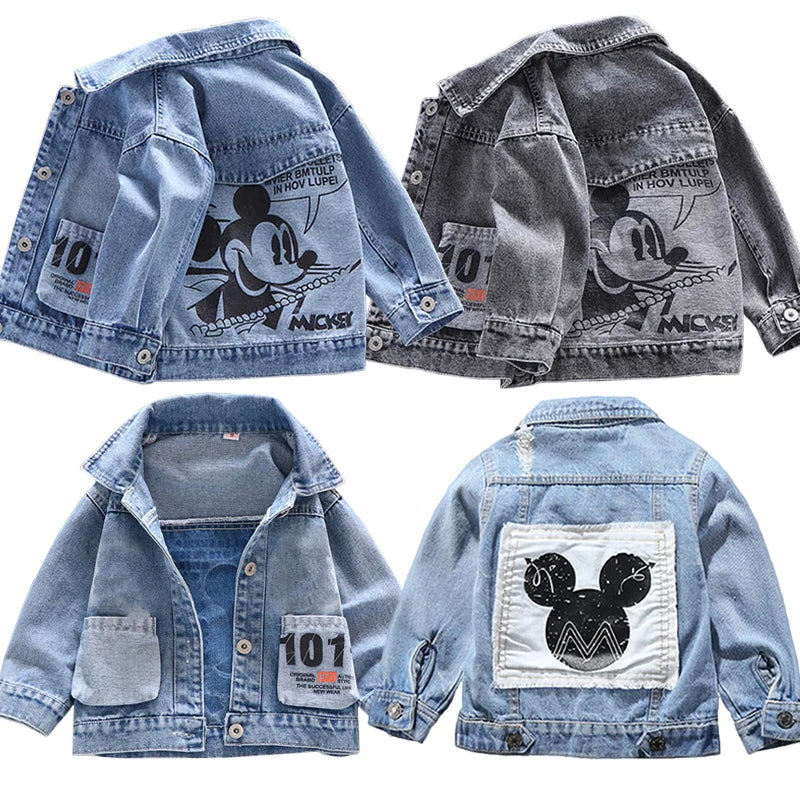 Mickey Denim Jacket Fashion Coats