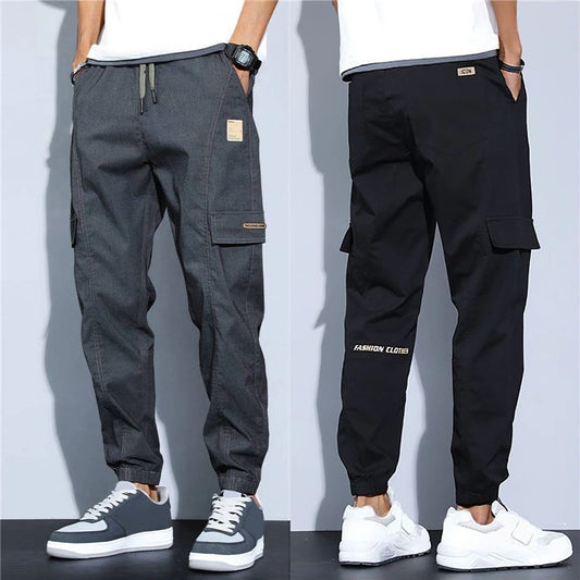 New Men Cargo Pants Wear-resistant Jogger Trousers Simple Clothes