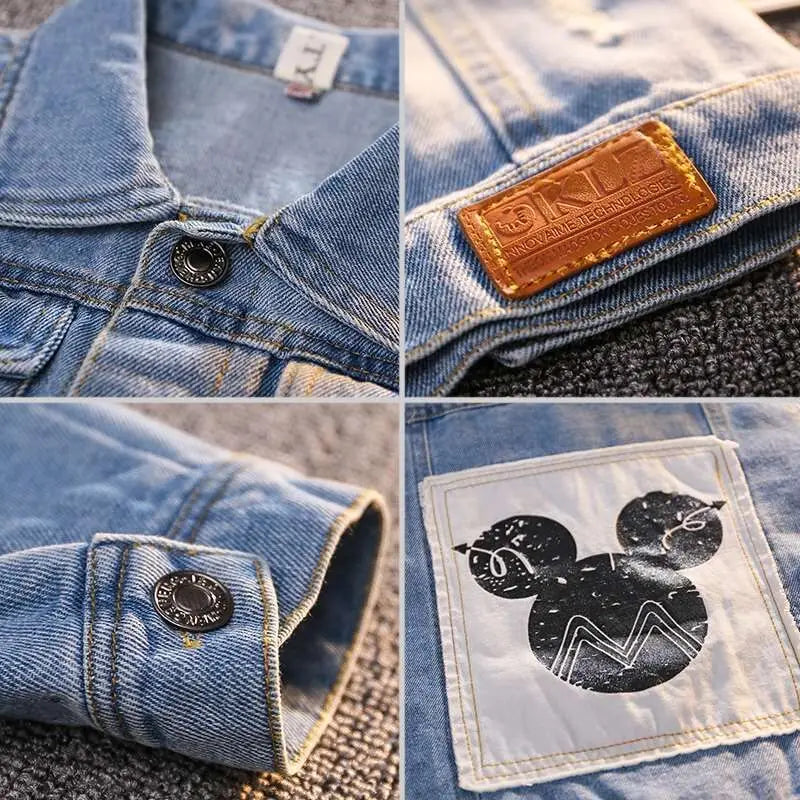 Mickey Denim Jacket Fashion Coats